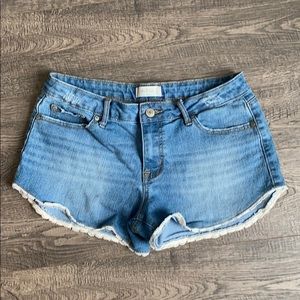 Altar’d State Lace Detail Denim Shorts